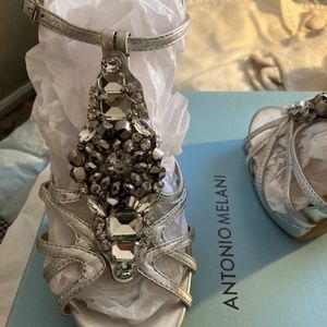 Antonio Melani silver sandals